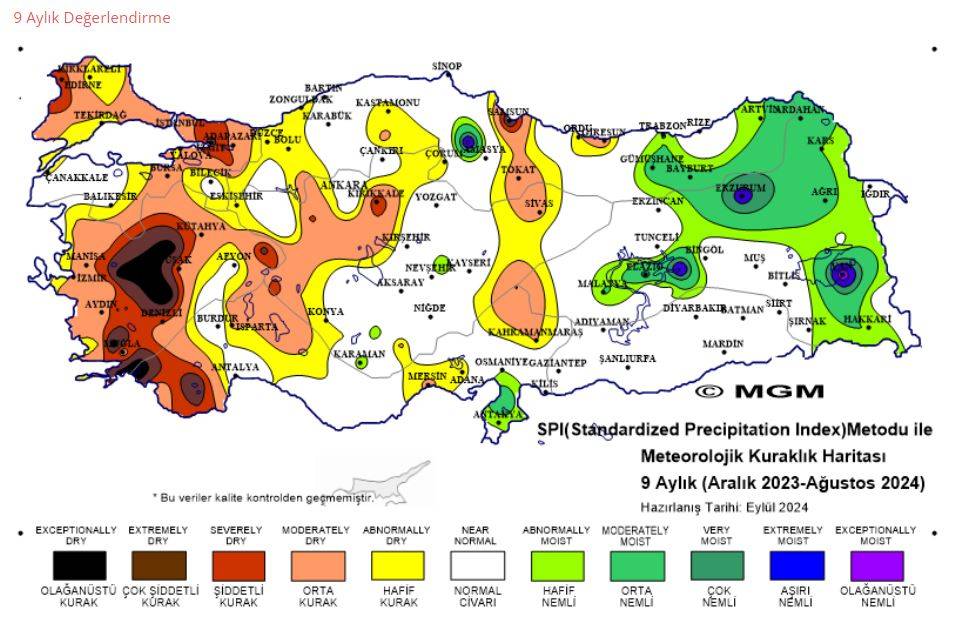 Konya, geçen ay yağışların yüzde 100 arttığı iller arasına girdi 15